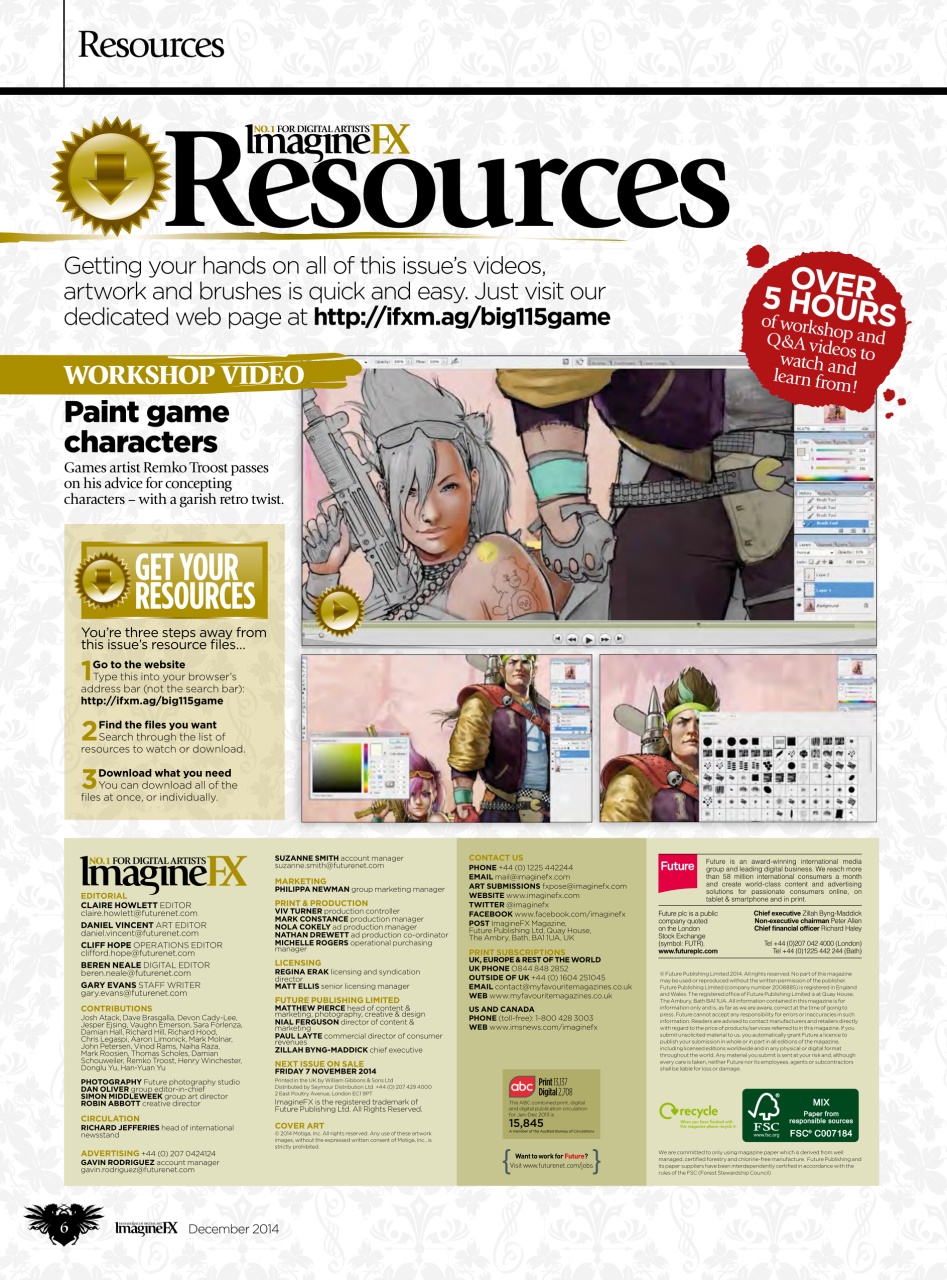 ImagineFX Preview Pages