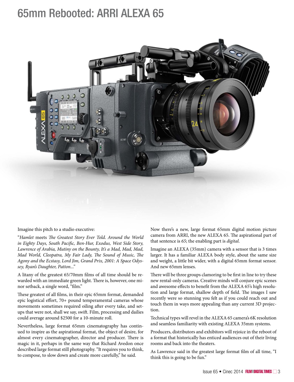 Film and Digital Times Preview Pages