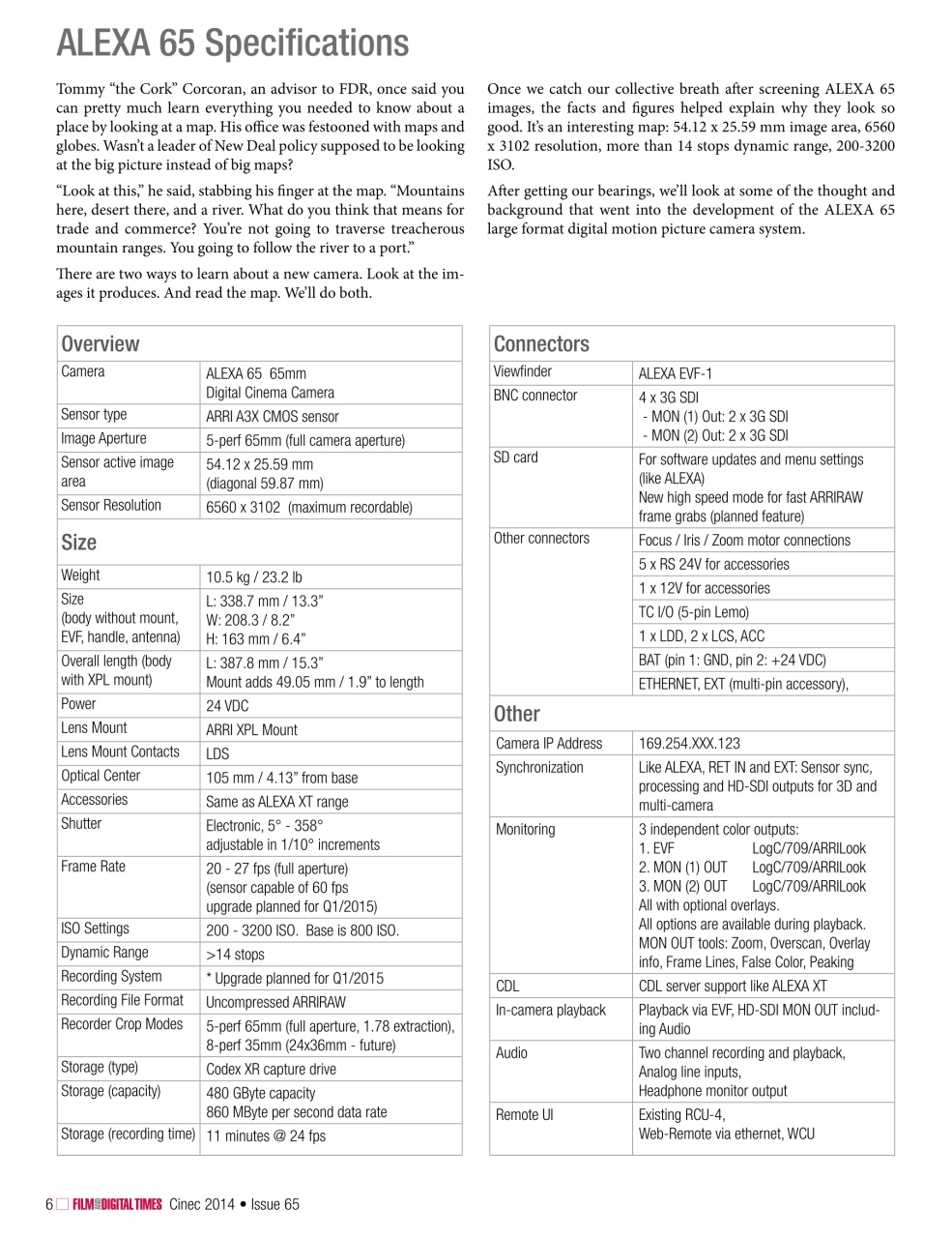 Film and Digital Times Preview Pages