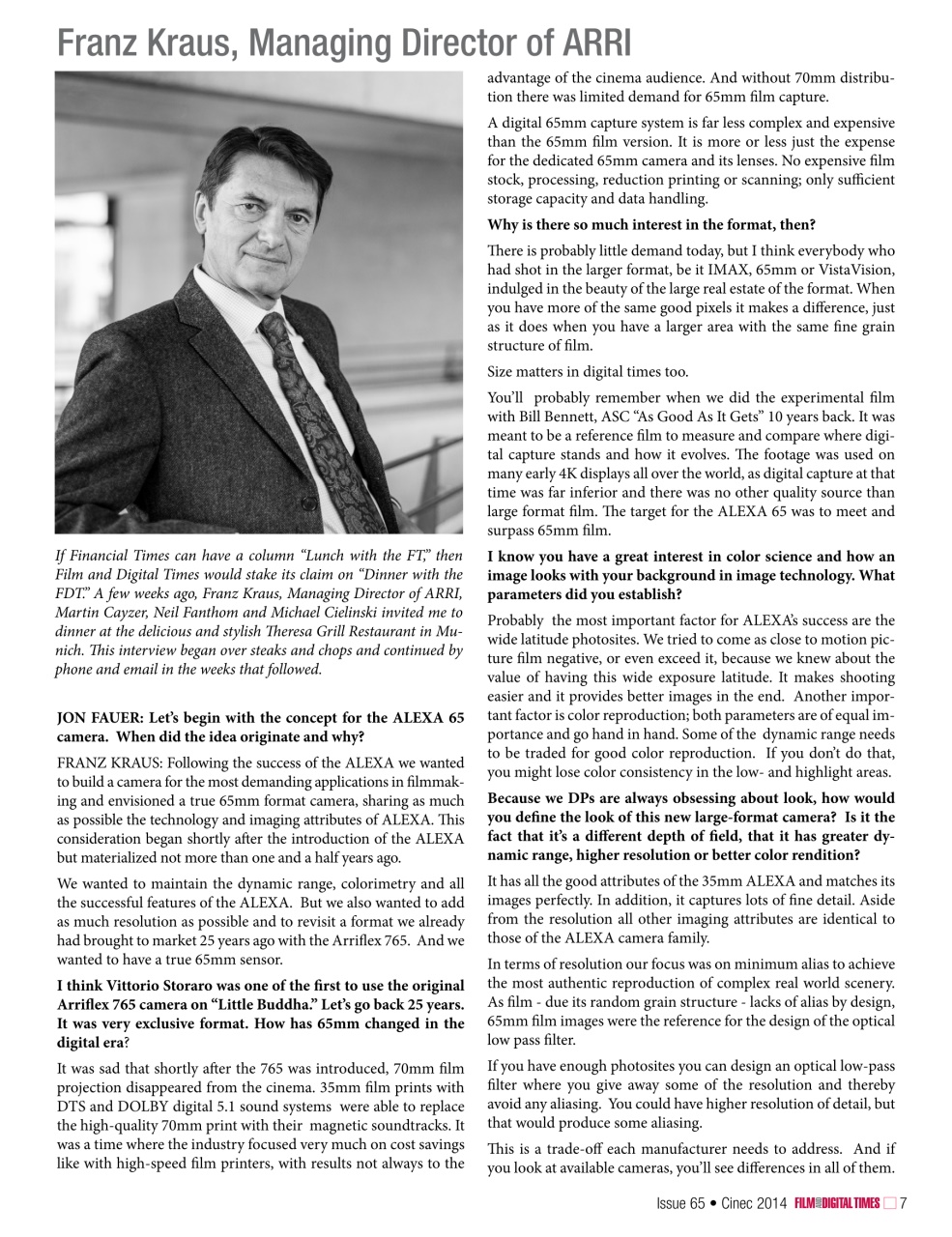 Film and Digital Times Preview Pages