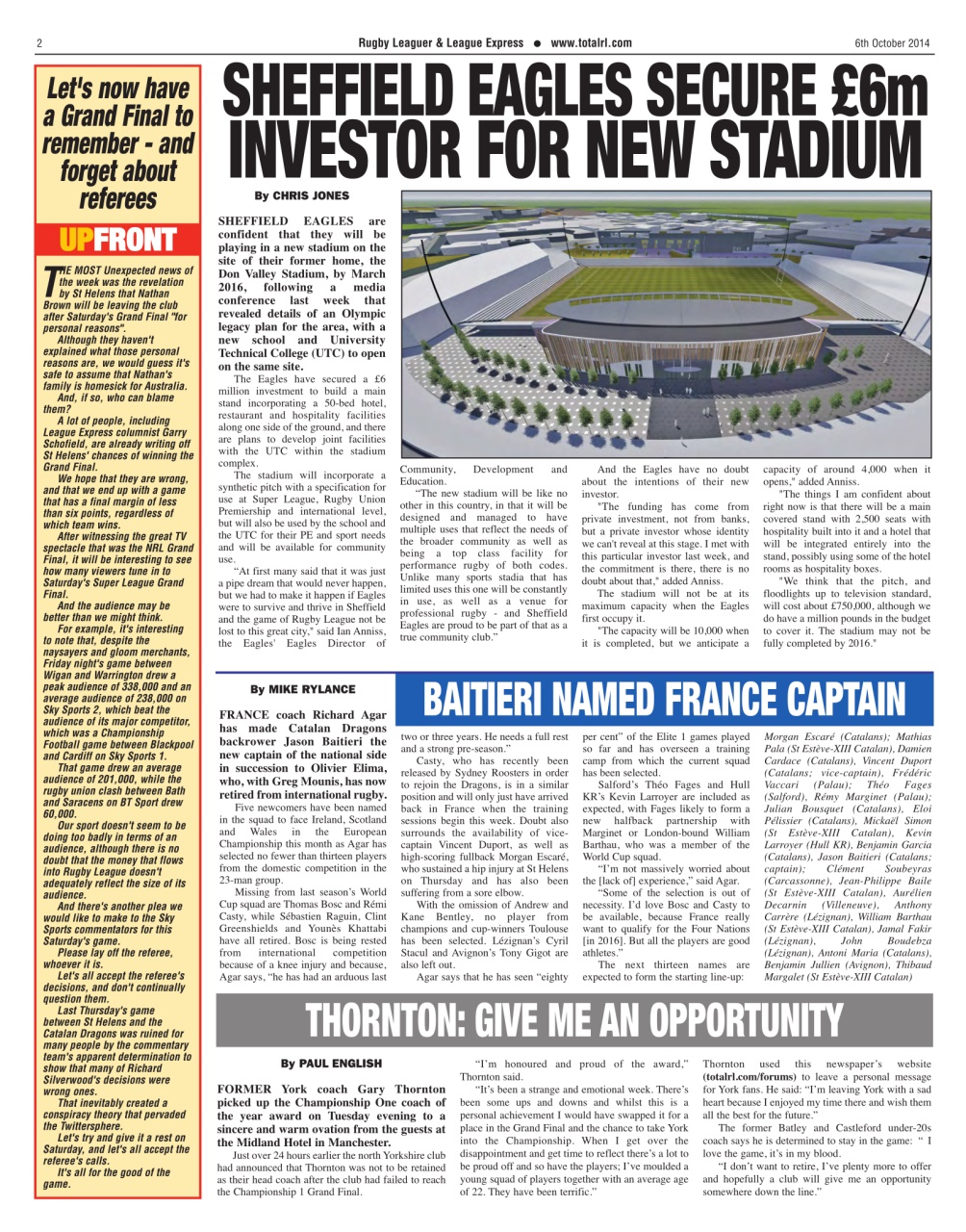 League Express Preview Pages