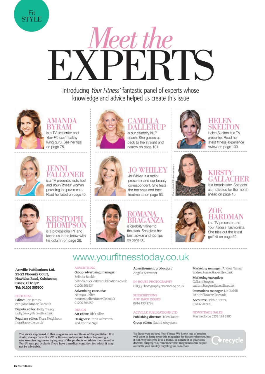 Health & Wellbeing Preview Pages
