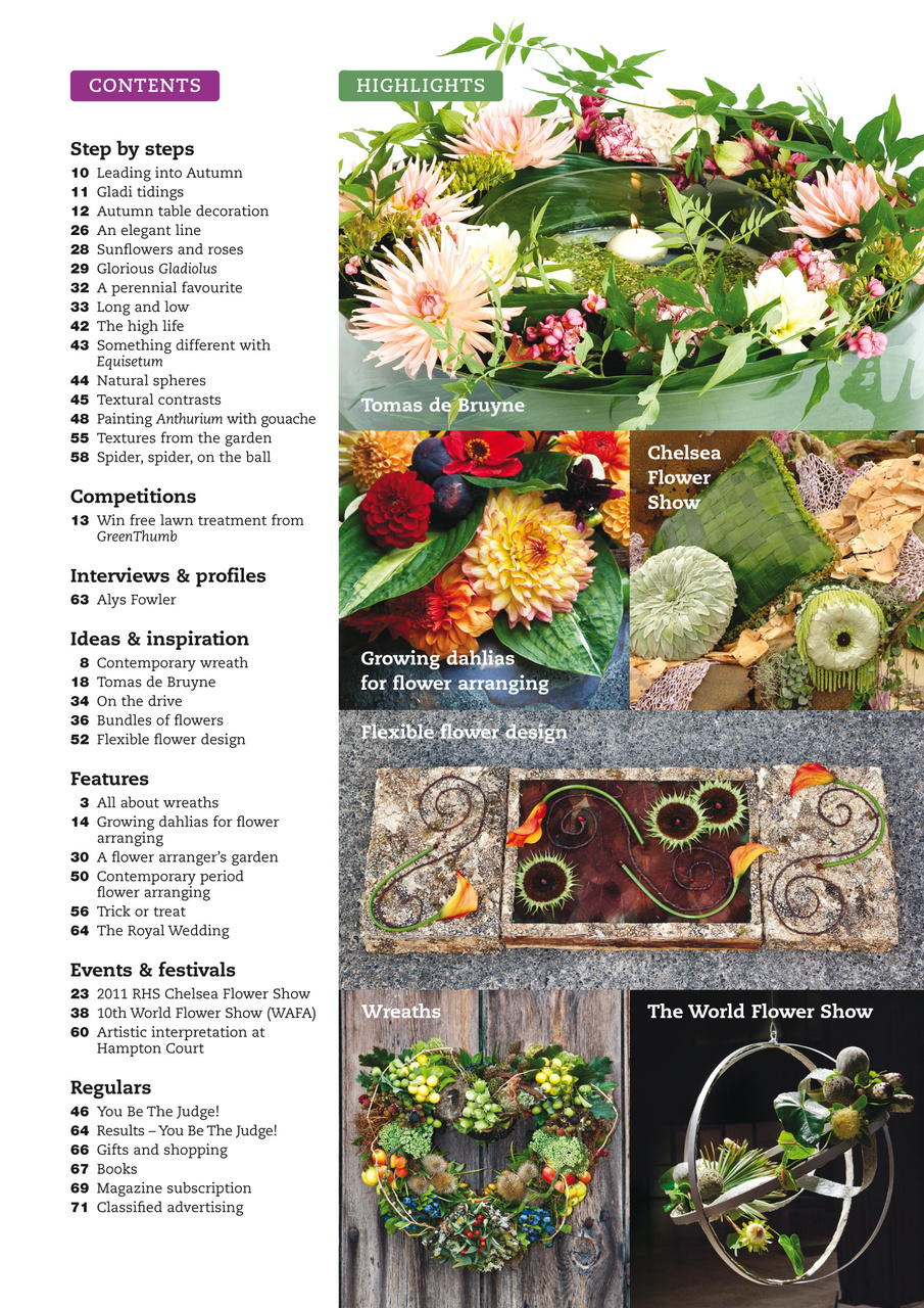 The Flower Arranger Preview Pages