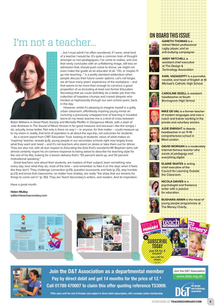 Teach Secondary Preview Pages