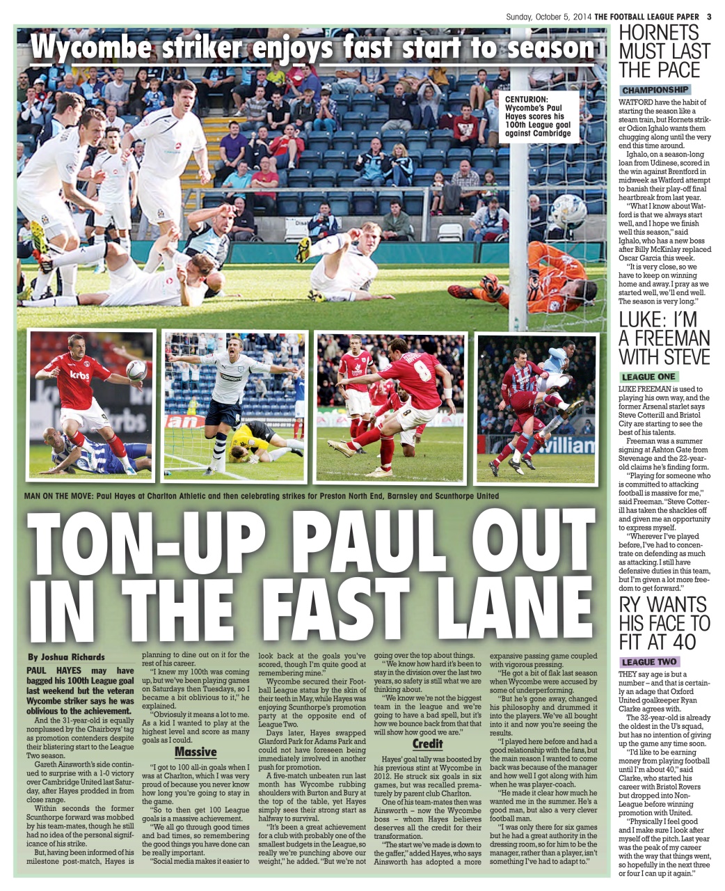 The Football League Paper Preview Pages