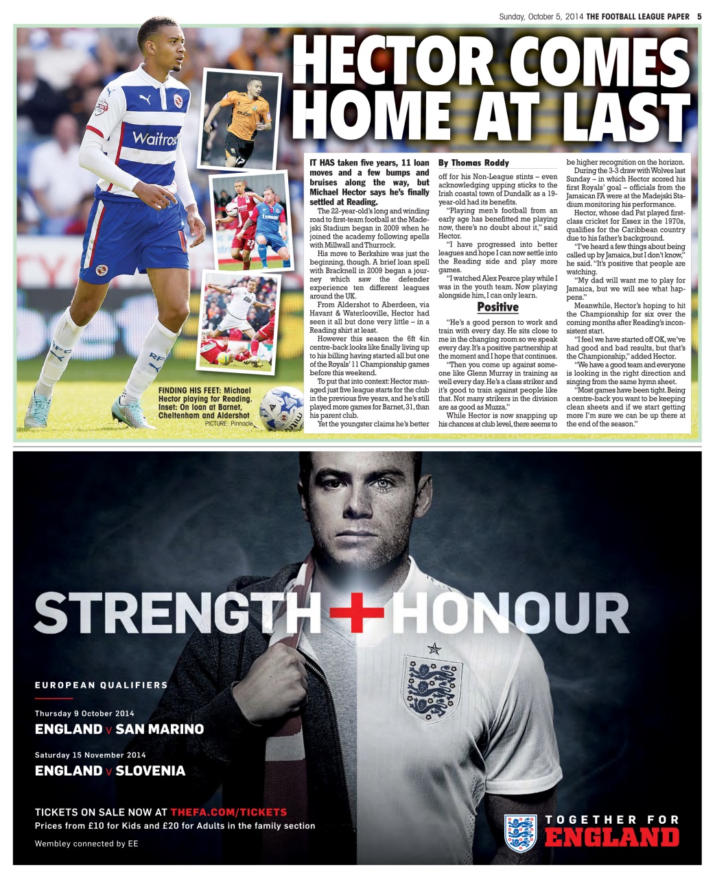 The Football League Paper Preview Pages