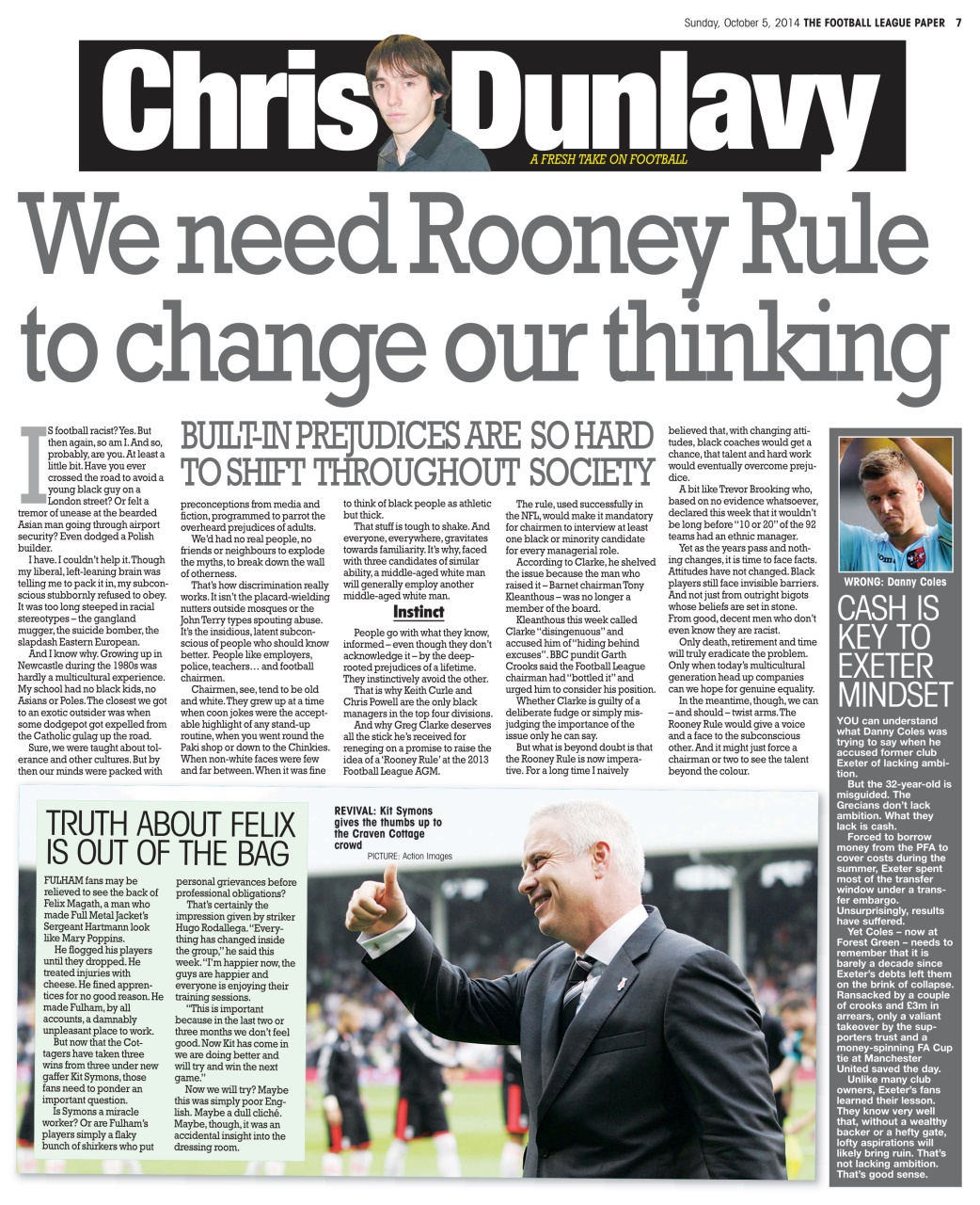 The Football League Paper Preview Pages