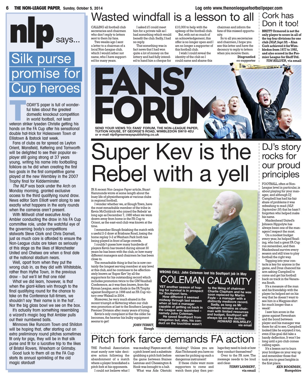 The Non-League Football Paper Preview Pages