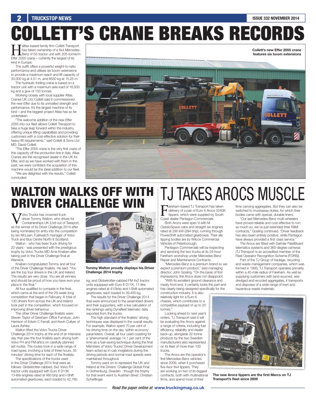 Truckstop News Preview Pages