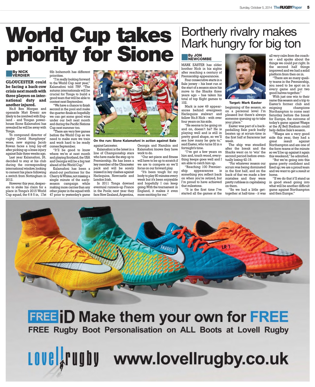 The Rugby Paper Preview Pages