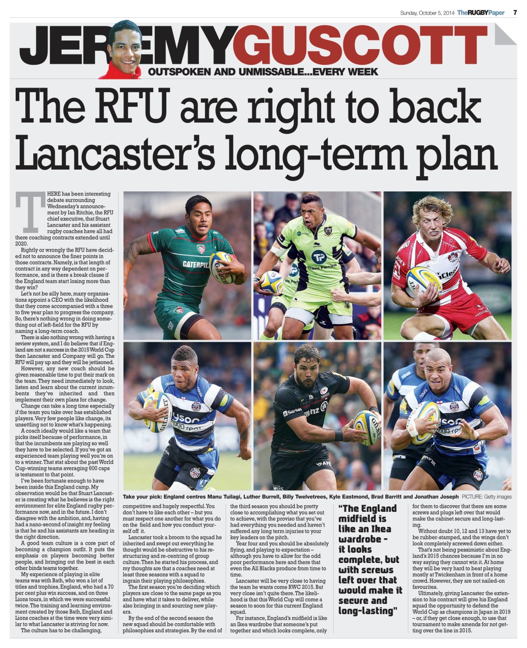 The Rugby Paper Preview Pages