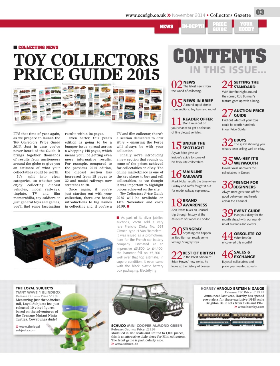 Collectors Gazette Preview Pages