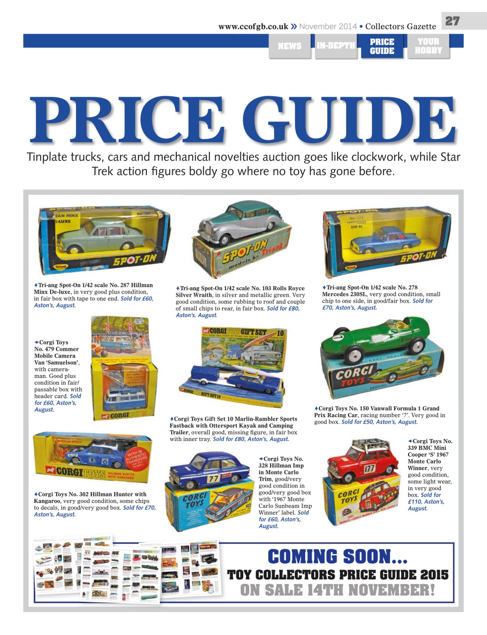 Collectors Gazette Preview Pages