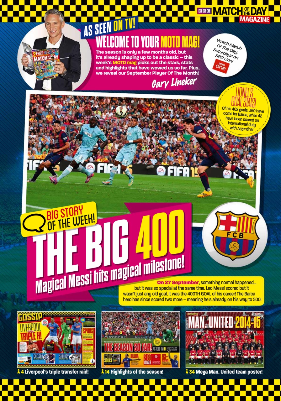 Match of the Day Preview Pages