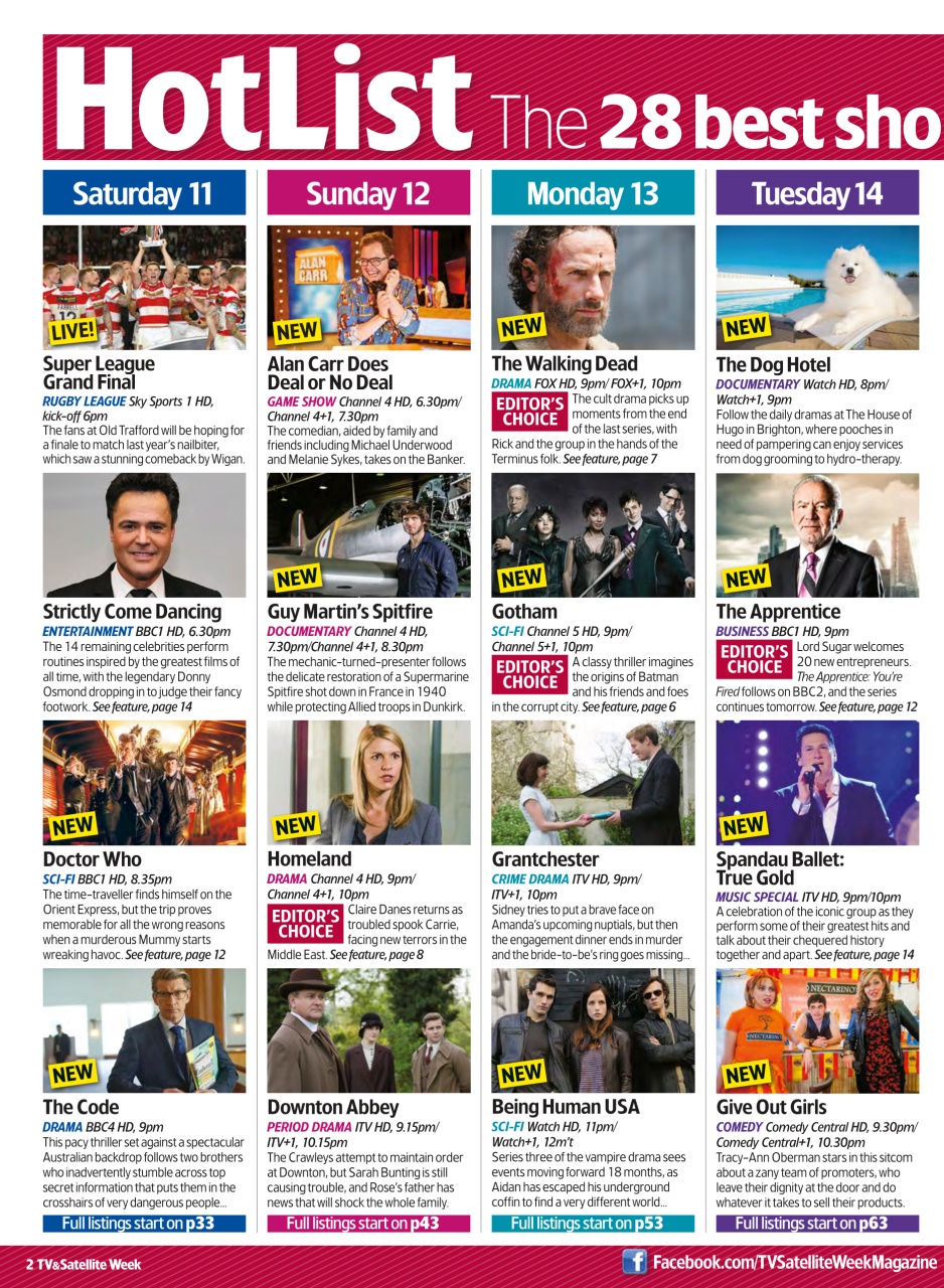 TV & Satellite Week Preview Pages
