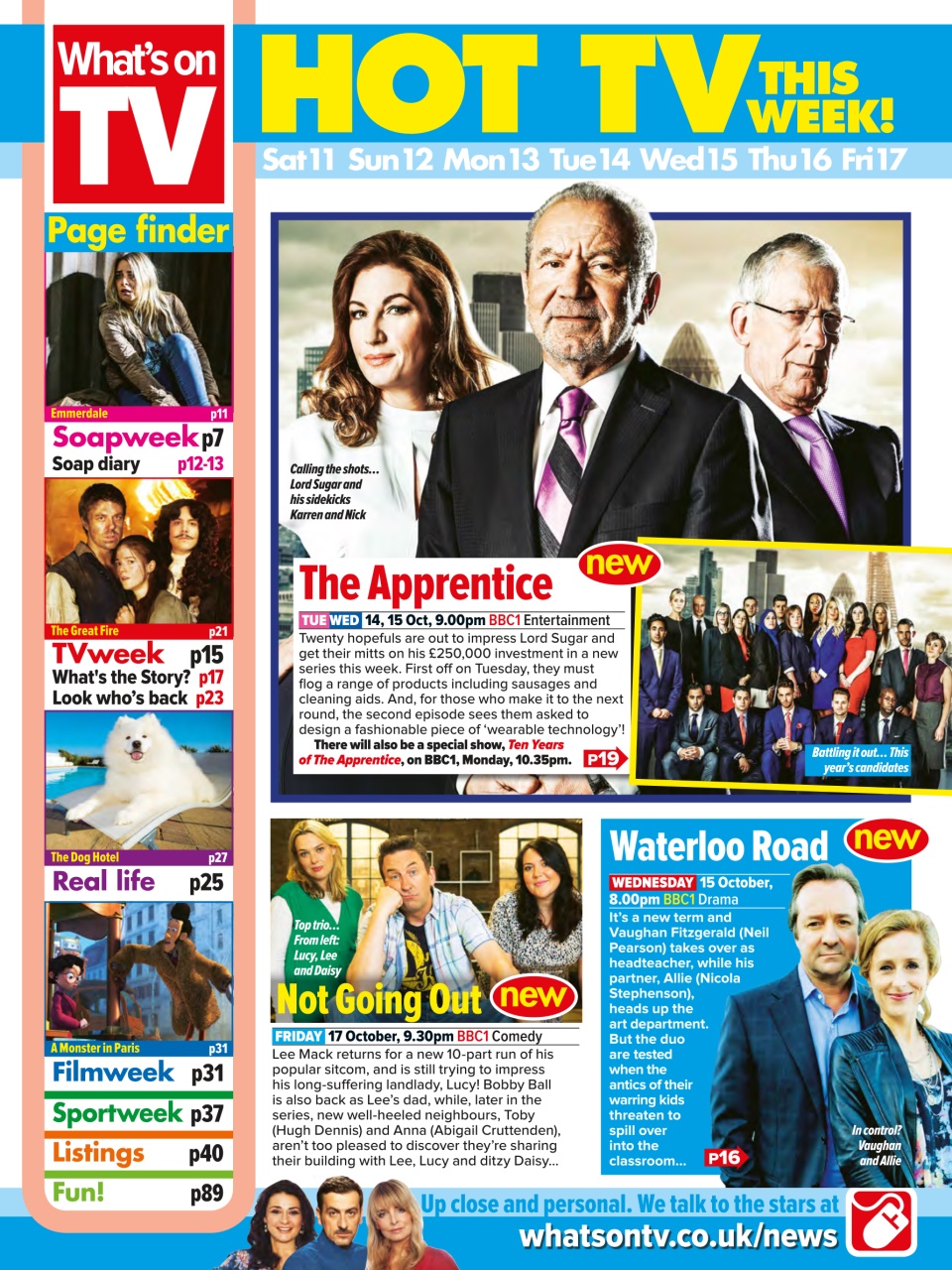 What's on TV Preview Pages