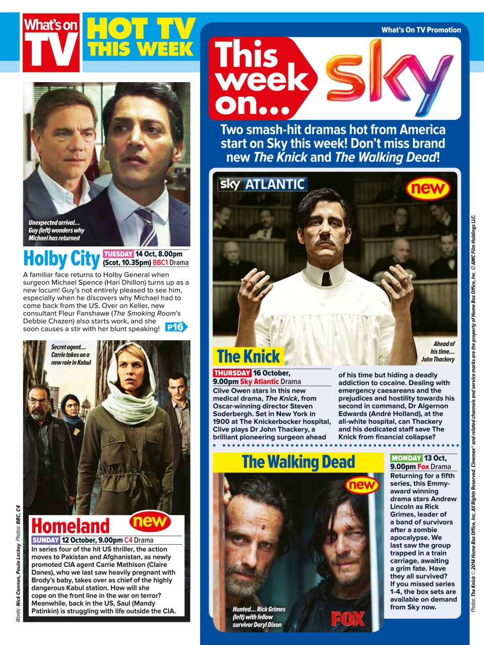 What's on TV Preview Pages