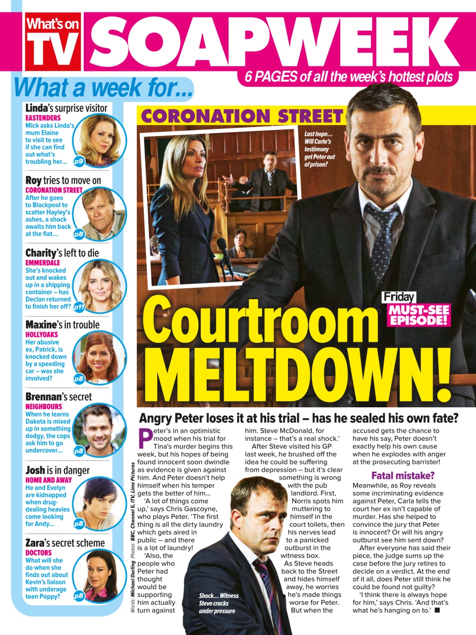 What's on TV Preview Pages