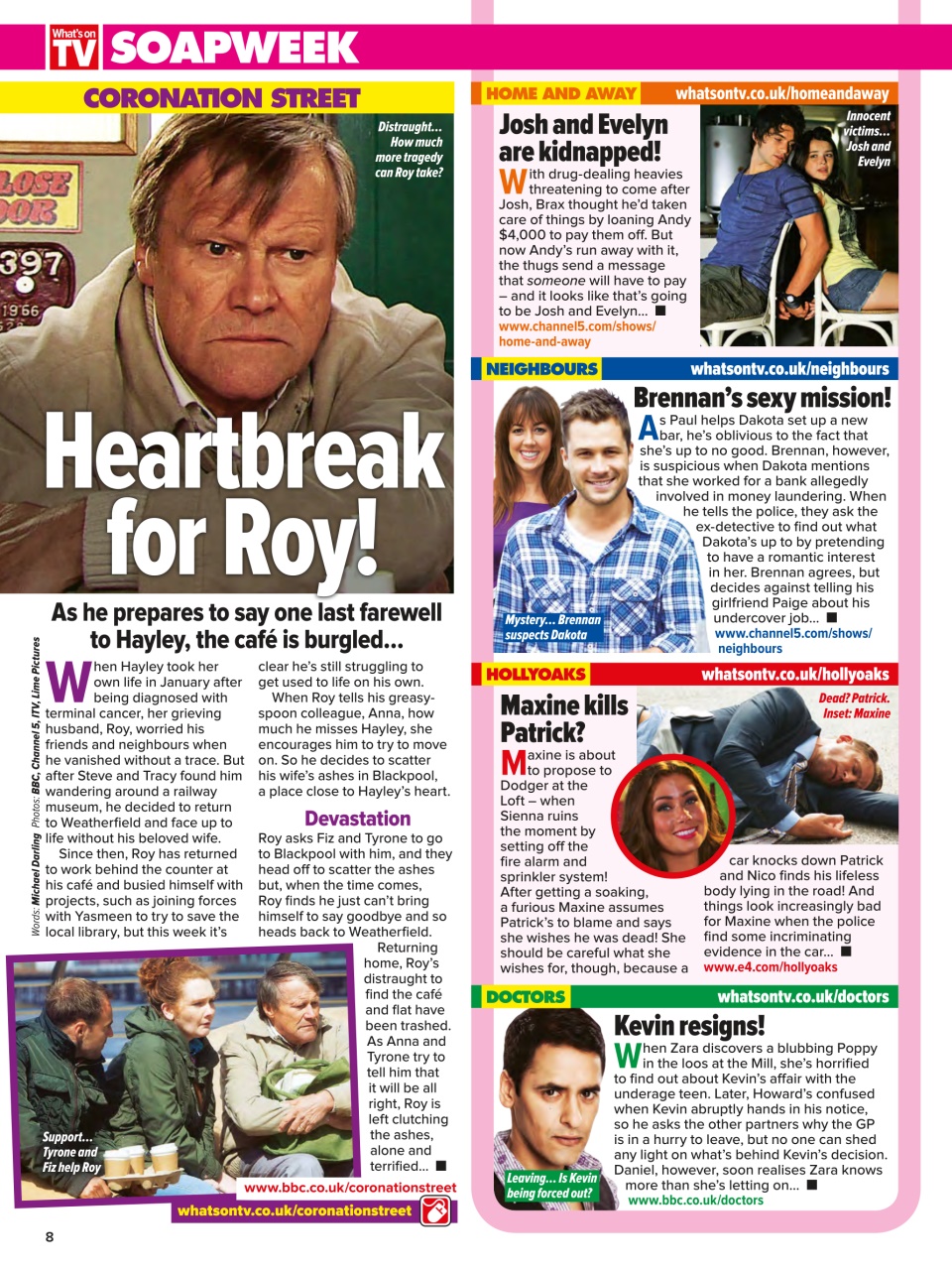 What's on TV Preview Pages