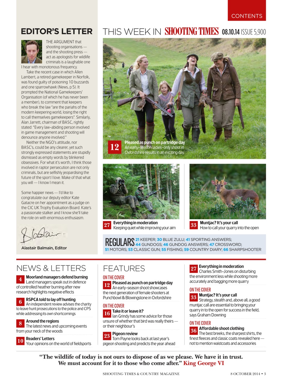 Shooting Times & Country Preview Pages