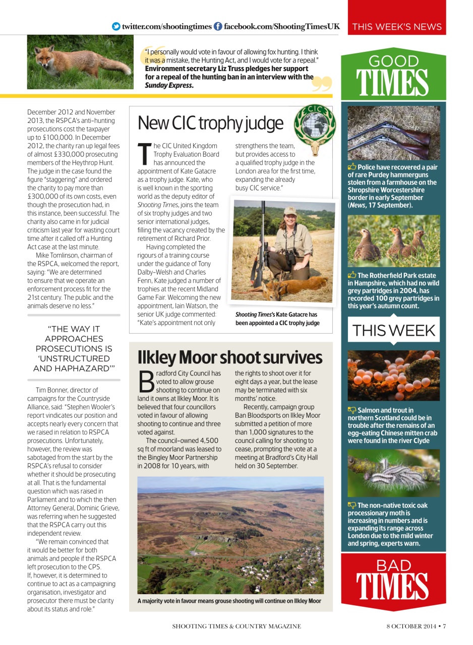 Shooting Times & Country Preview Pages