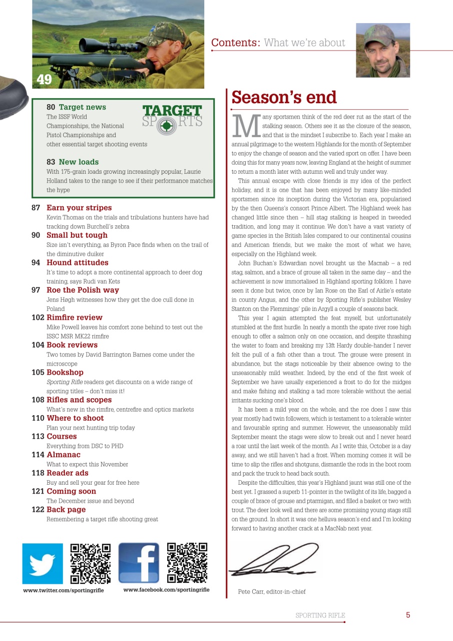 Sporting Rifle Preview Pages