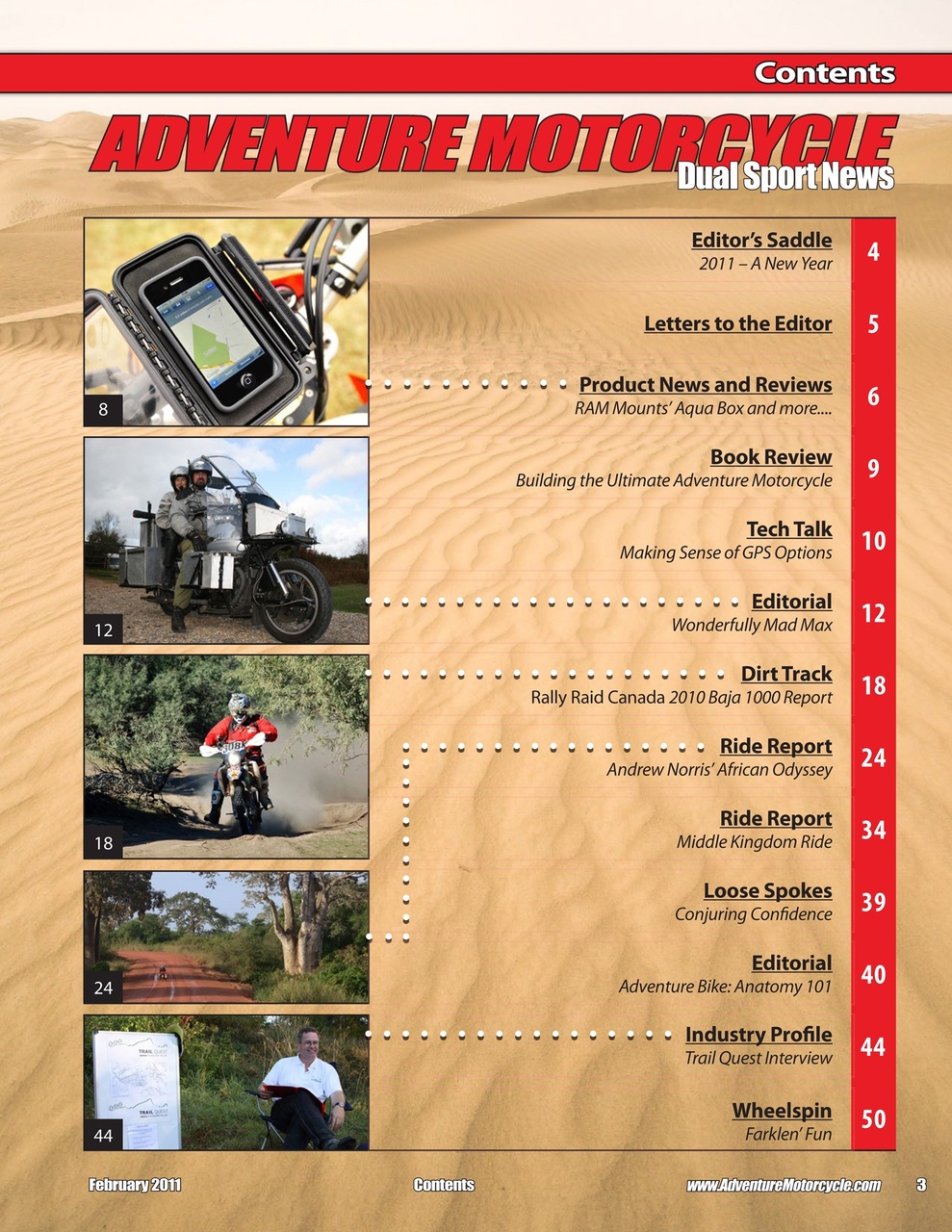 Adventure Motorcycle Preview Pages