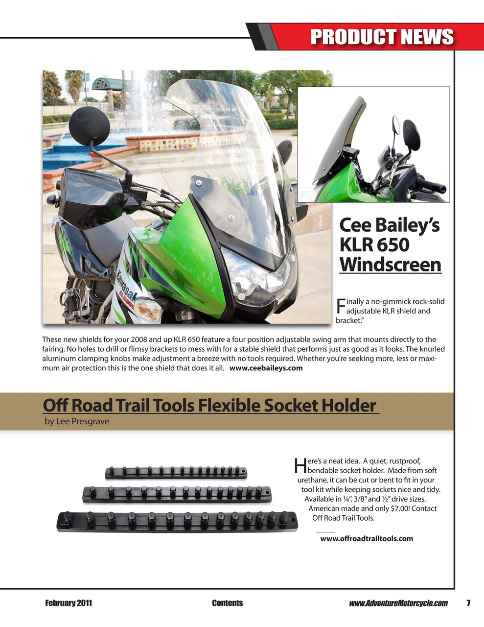 Adventure Motorcycle Preview Pages