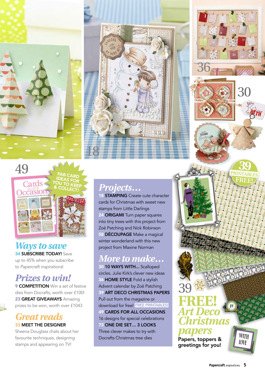 Papercraft Inspirations Preview Pages