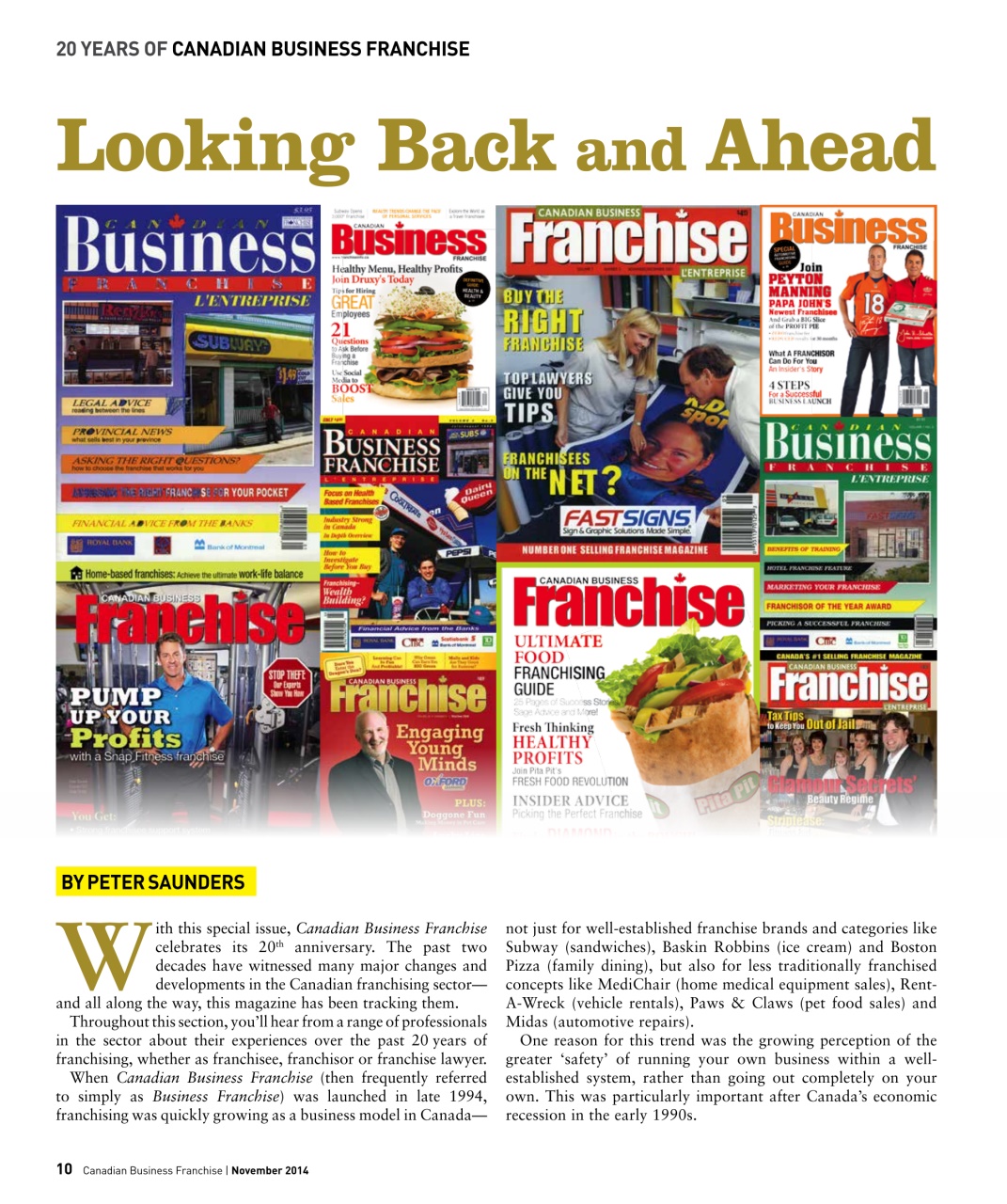 Canadian Business Franchise Preview Pages