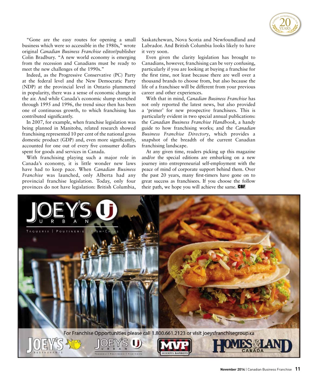 Canadian Business Franchise Preview Pages