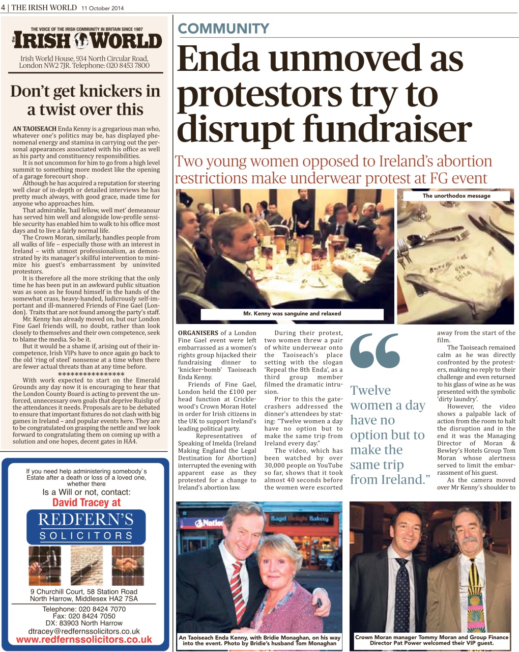 Irish World Preview Pages