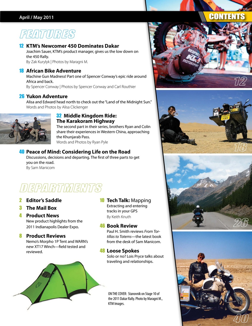 Adventure Motorcycle Preview Pages