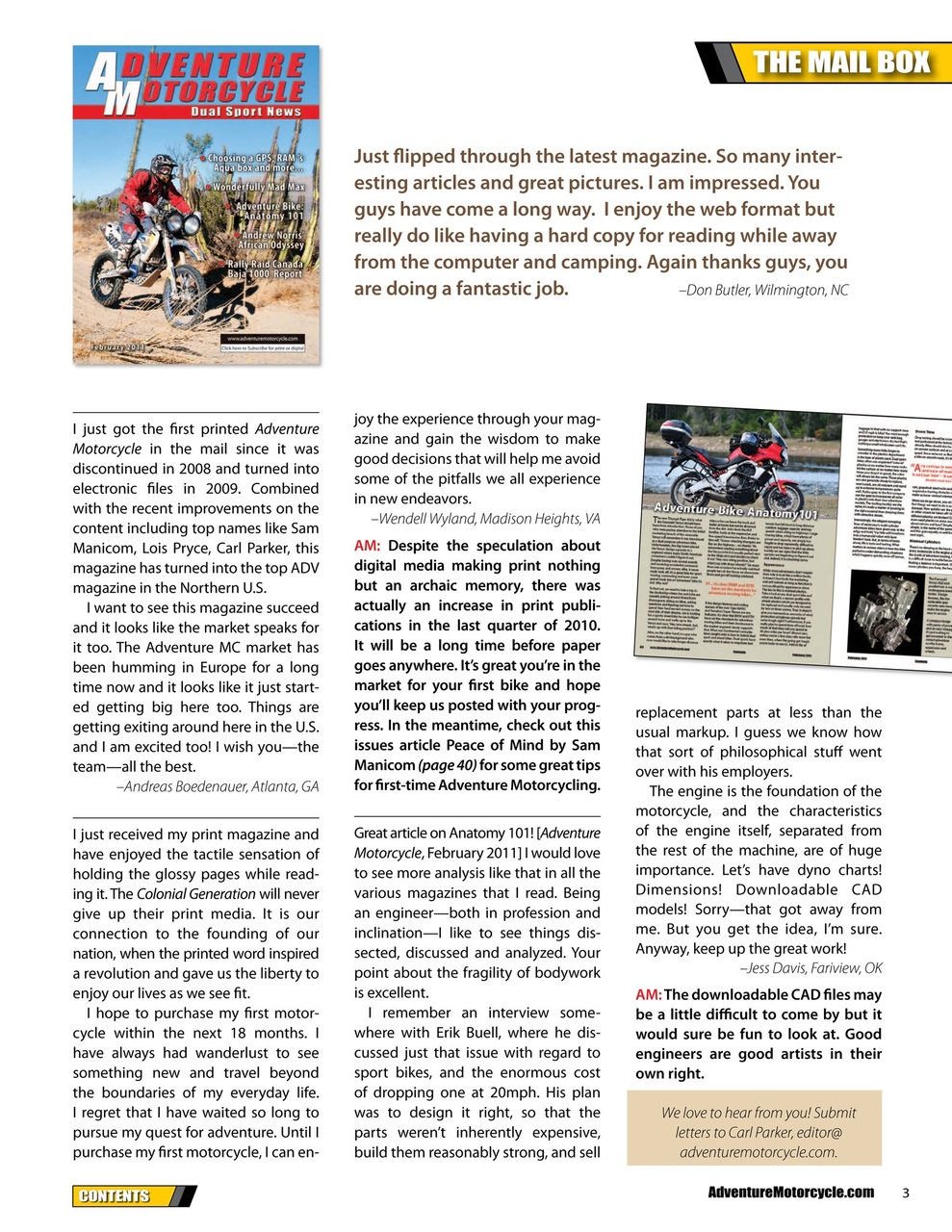 Adventure Motorcycle Preview Pages