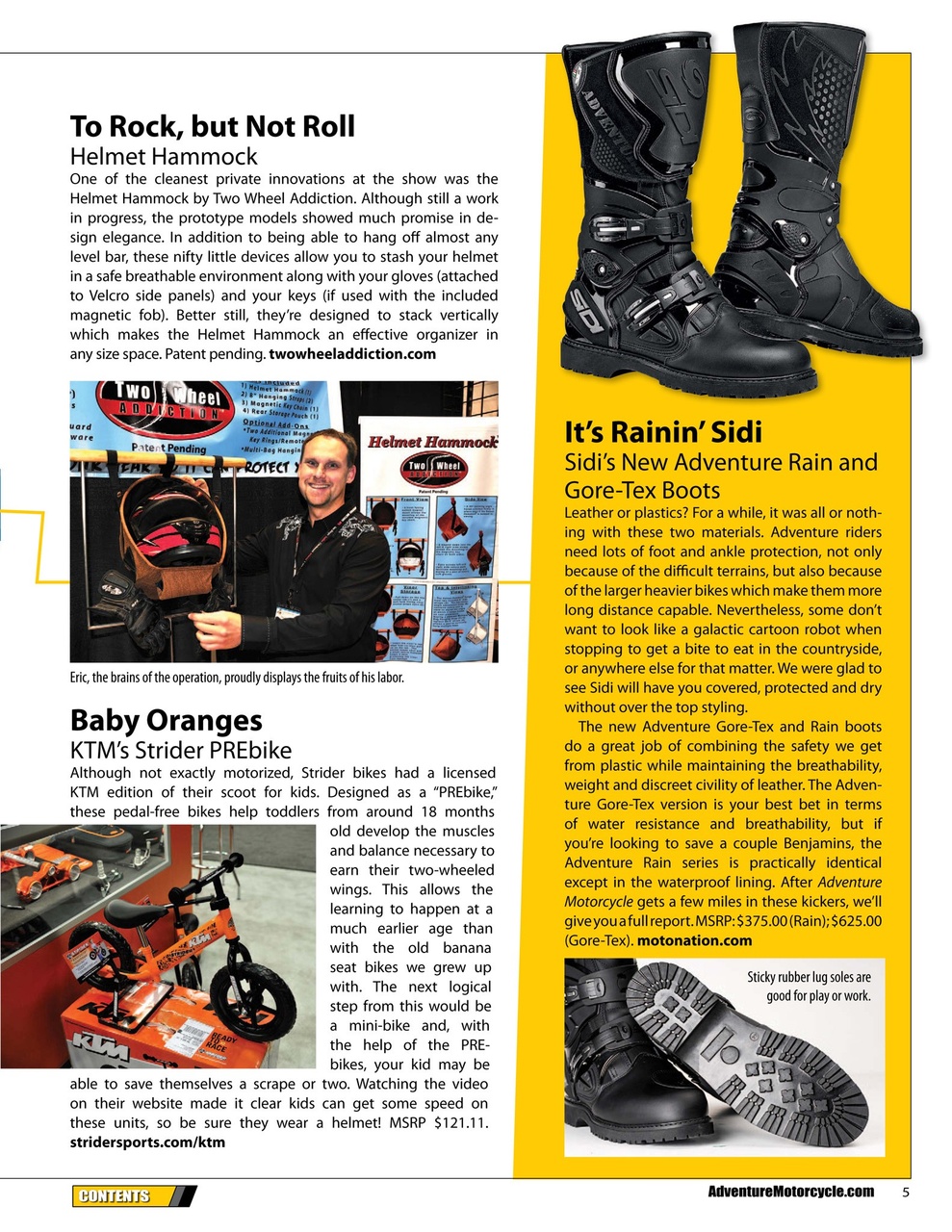 Adventure Motorcycle Preview Pages