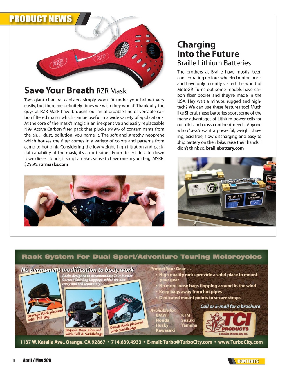 Adventure Motorcycle Preview Pages