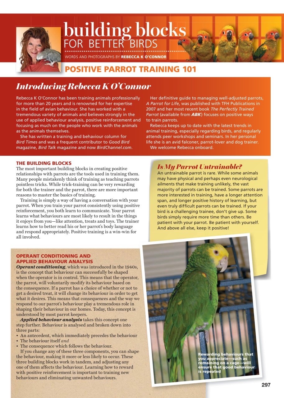 Australian Birdkeeper Magazine Preview Pages