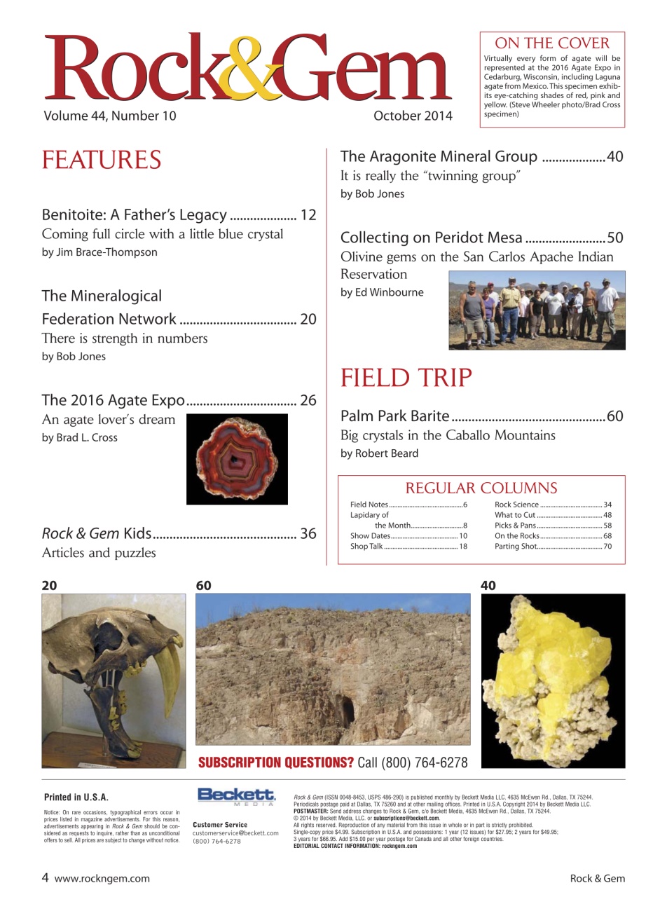 Rock&Gem Magazine Preview Pages