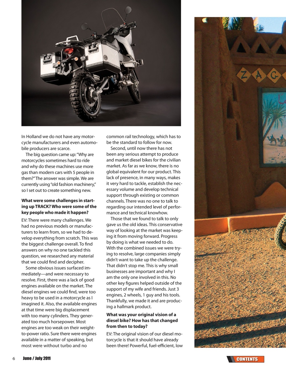 Adventure Motorcycle Preview Pages