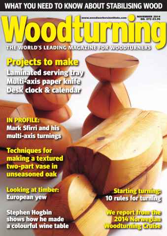 Woodturning issue November 2014
