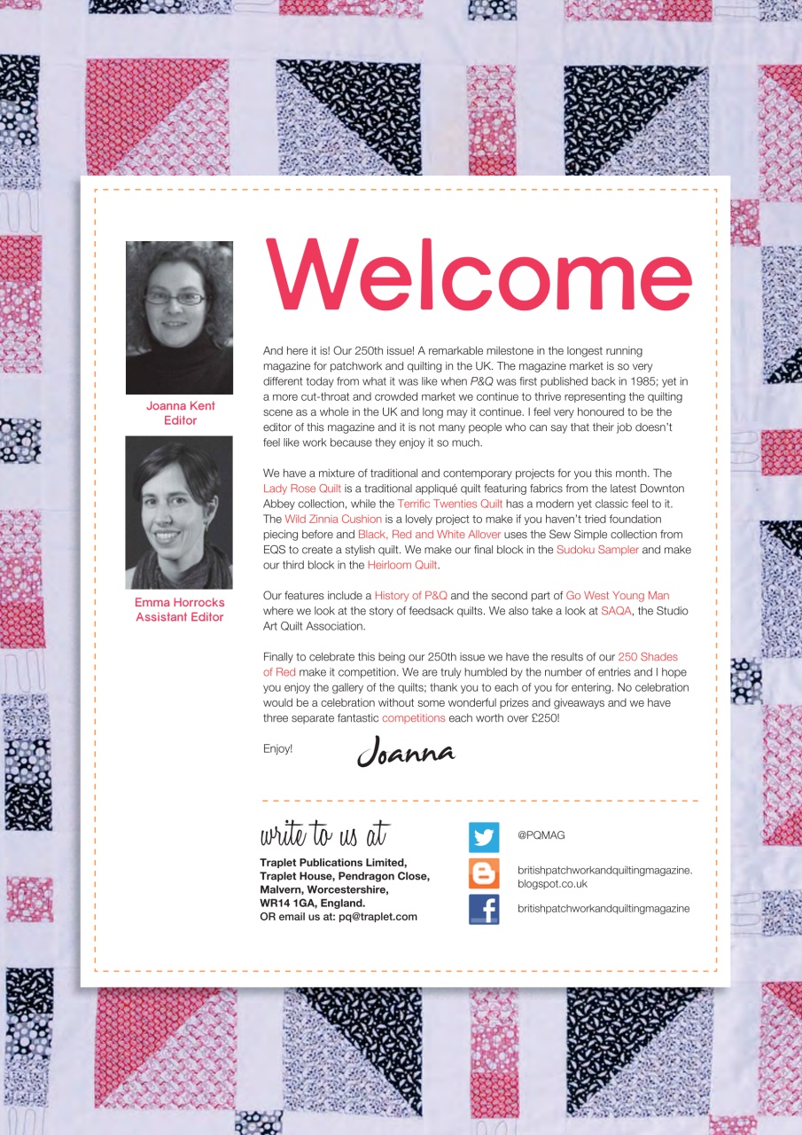 Patchwork and Quilting Preview Pages