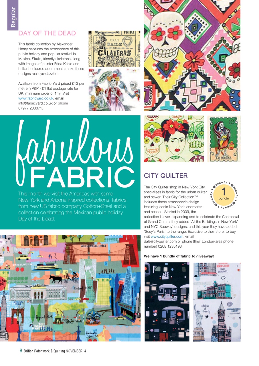Patchwork and Quilting Preview Pages