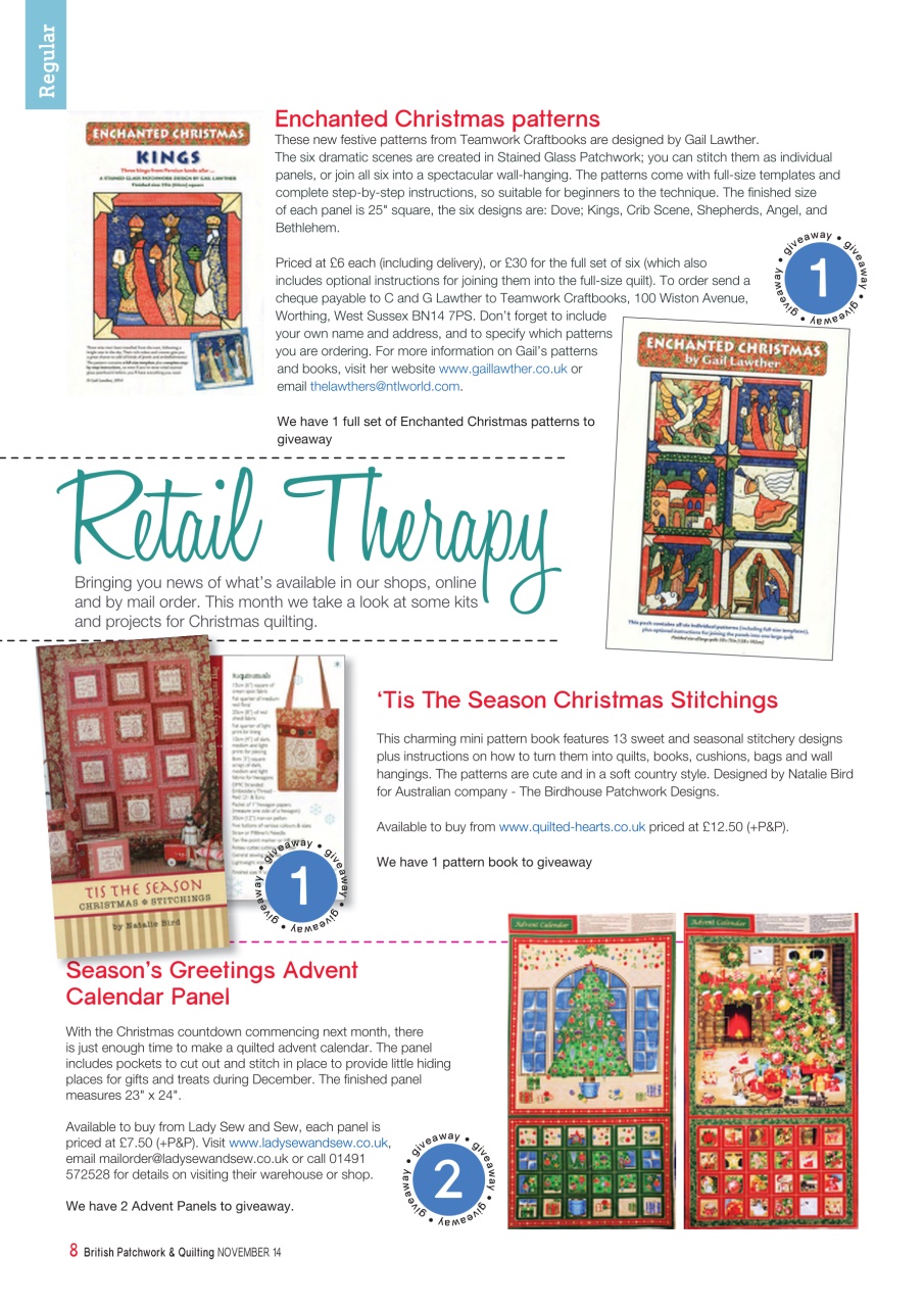 Patchwork and Quilting Preview Pages