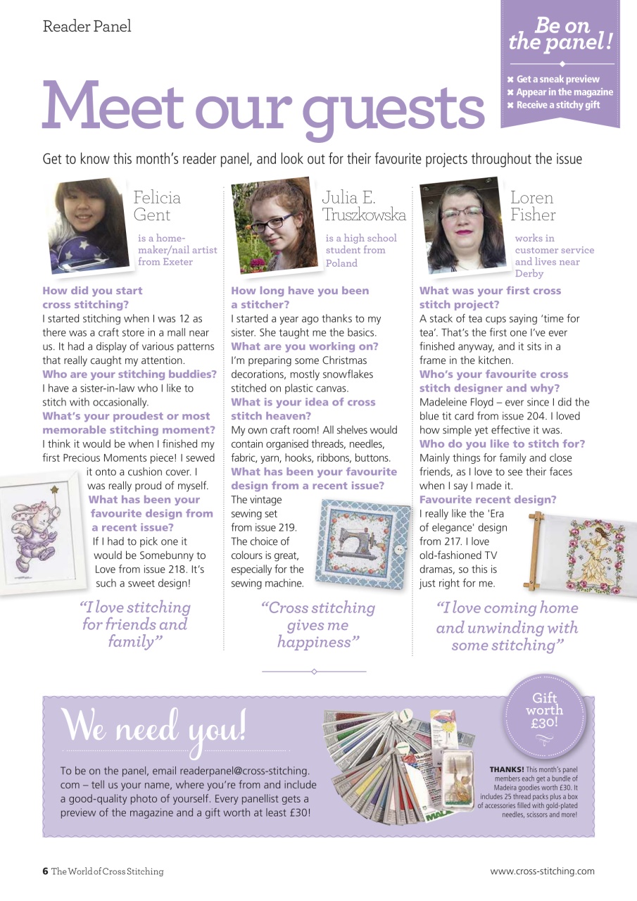 The World of Cross Stitching Preview Pages