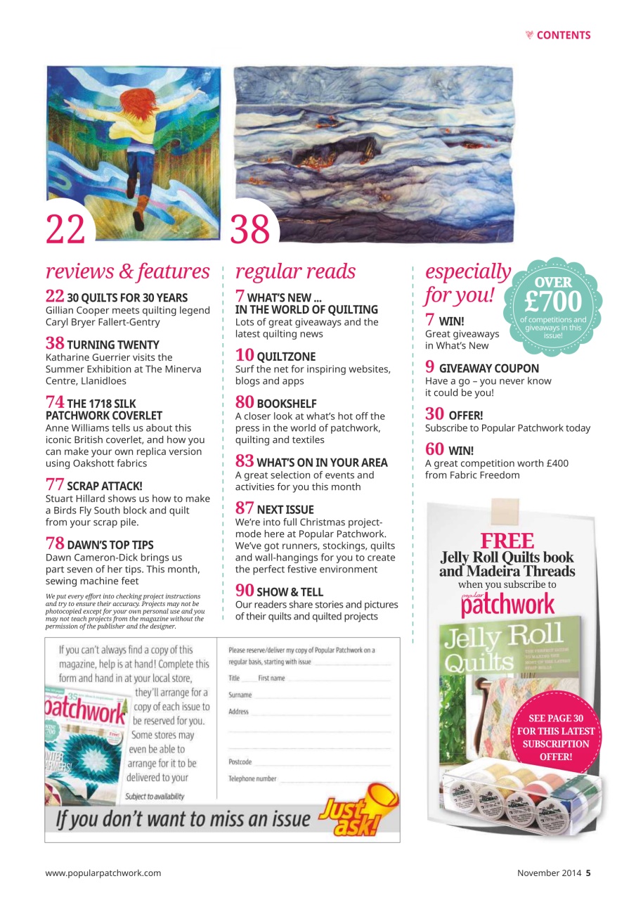 Popular Patchwork Magazine Preview Pages