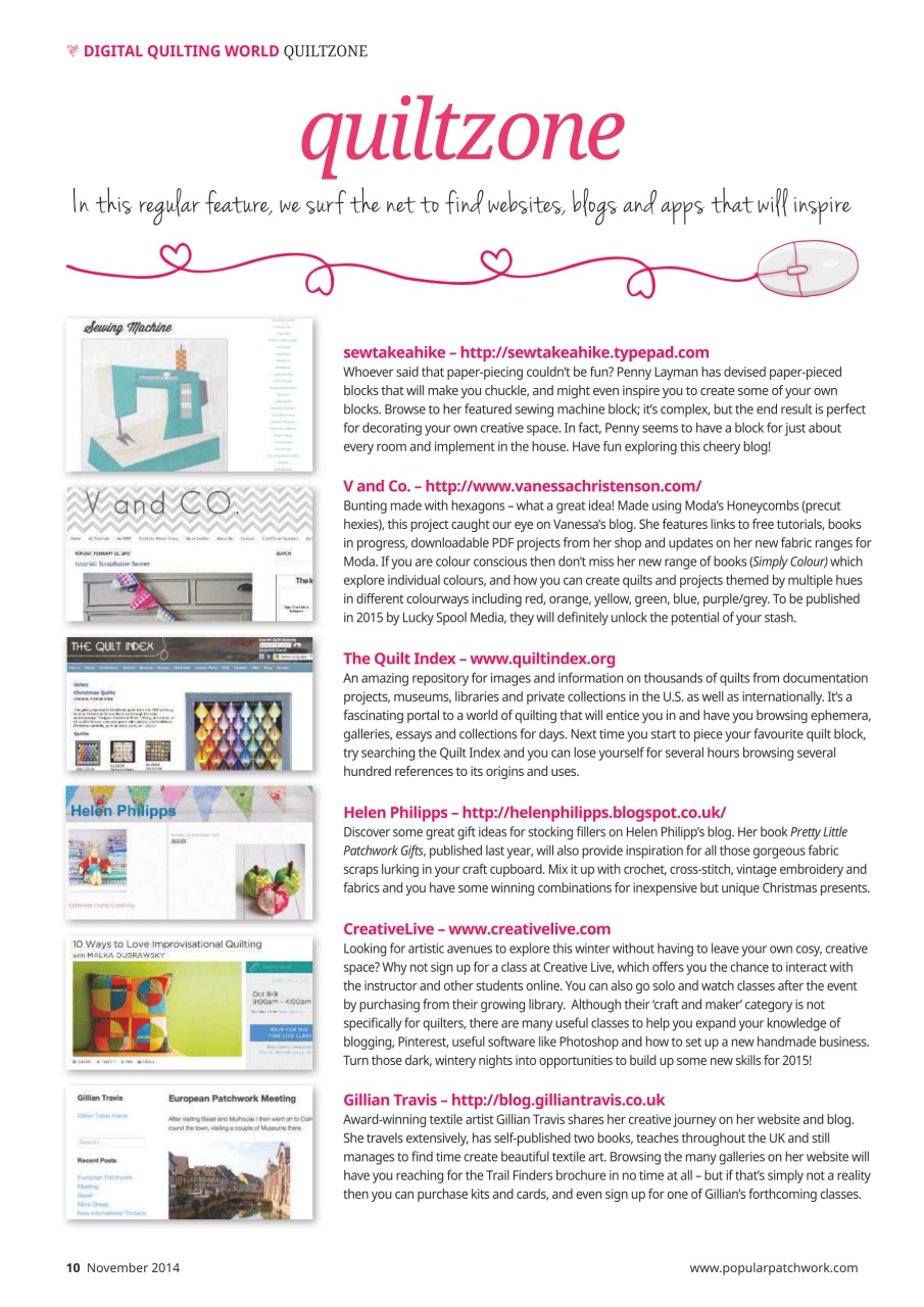 Popular Patchwork Magazine Preview Pages