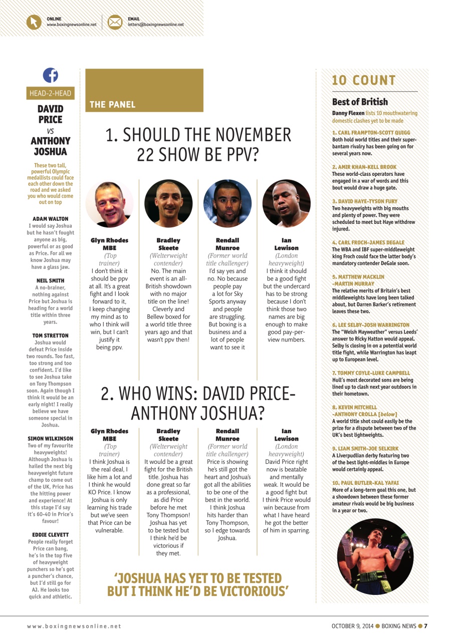 Boxing News Preview Pages