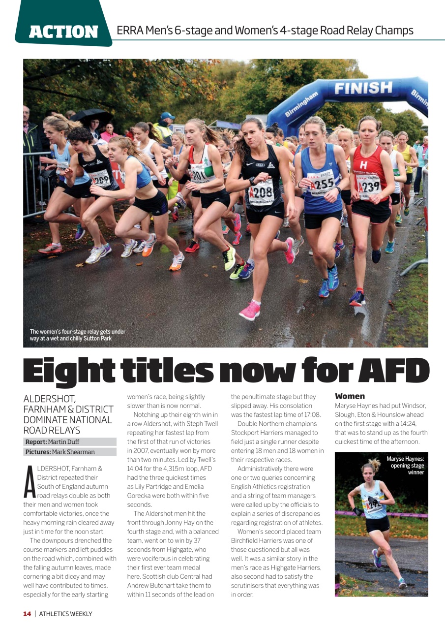 AW – Athletics Weekly Magazine Preview Pages
