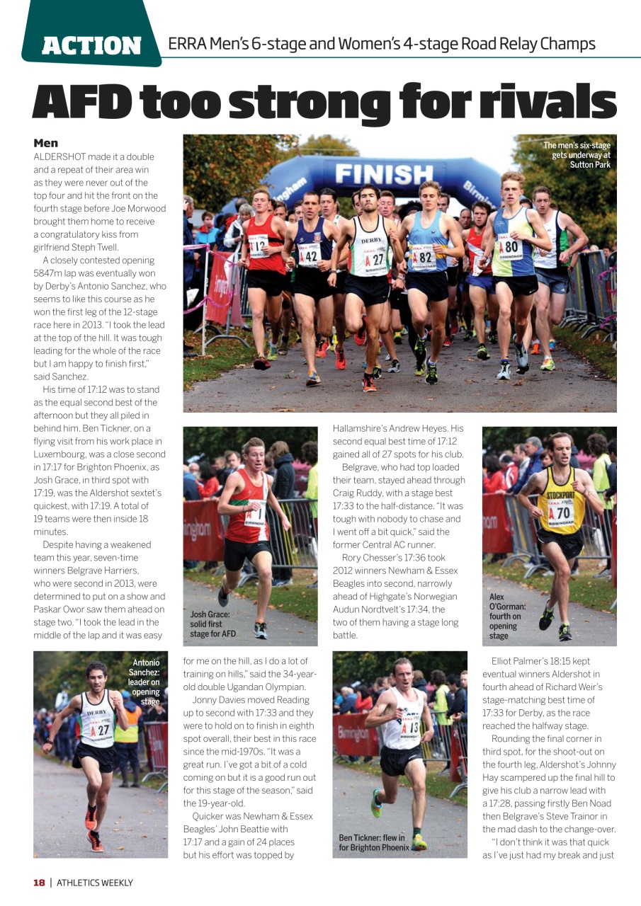 AW – Athletics Weekly Magazine Preview Pages