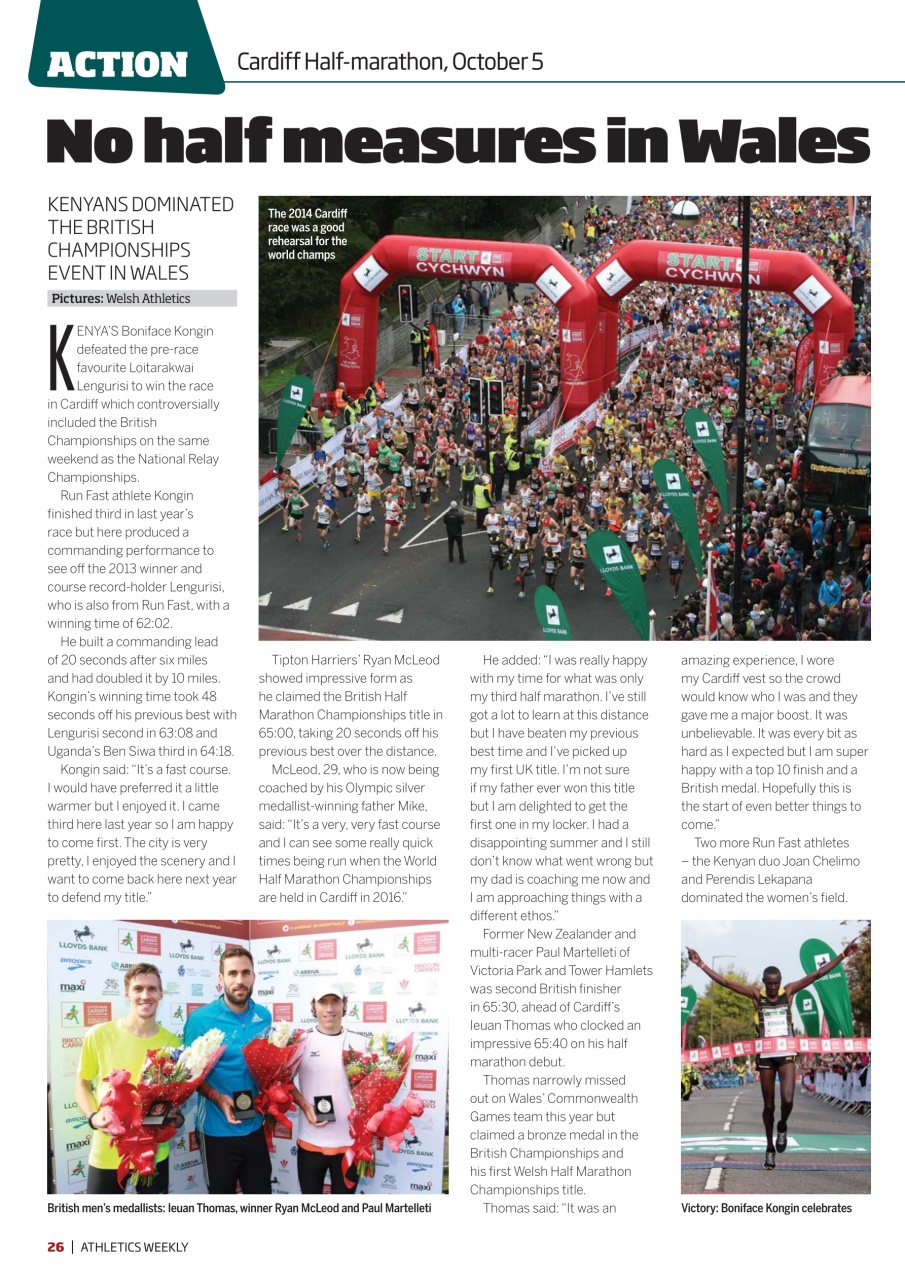 AW – Athletics Weekly Magazine Preview Pages